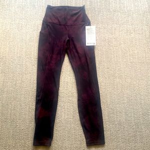 Lululemon Align High-Rise Pant with Pockets 25" - Diamond Dye Cassis Black NWT 4